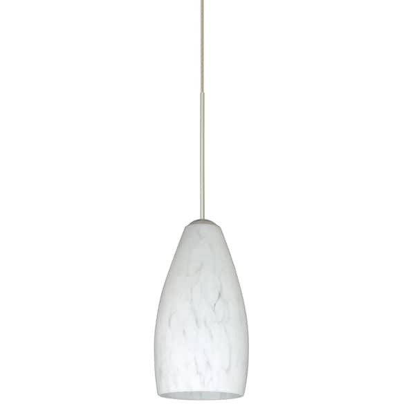 Besa Lighting Karli Cord Pendant, Carrera, Satin Nickel Finish, 1x5W LED 1XT-719819-LED-SN - main